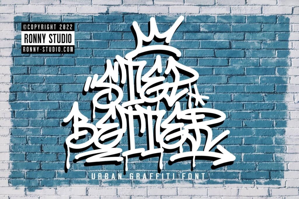 Step Better — Urban Graffiti Tags Font
