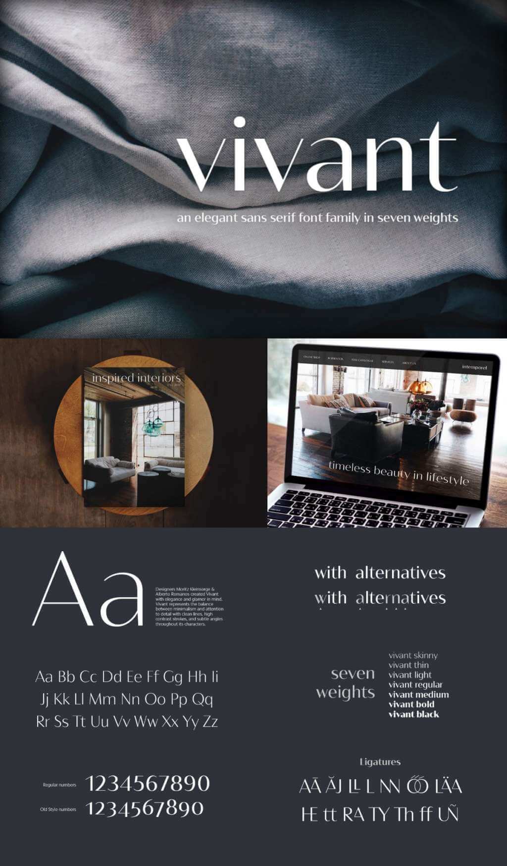 BW VIVANT FONT FAMILY