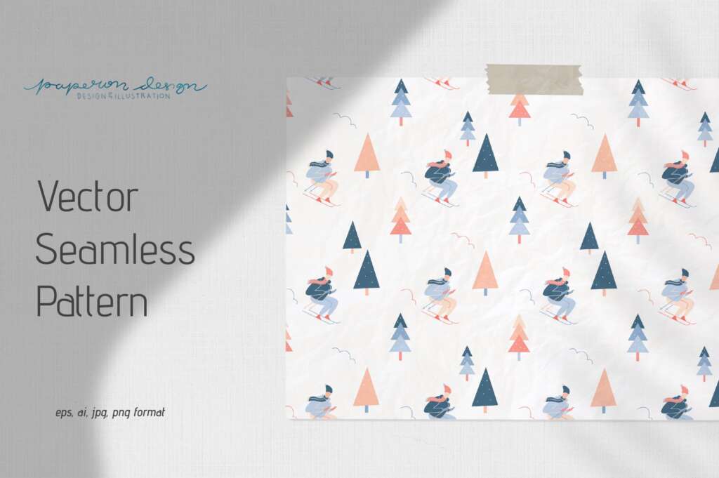 Winter Holiday Seamless Pattern